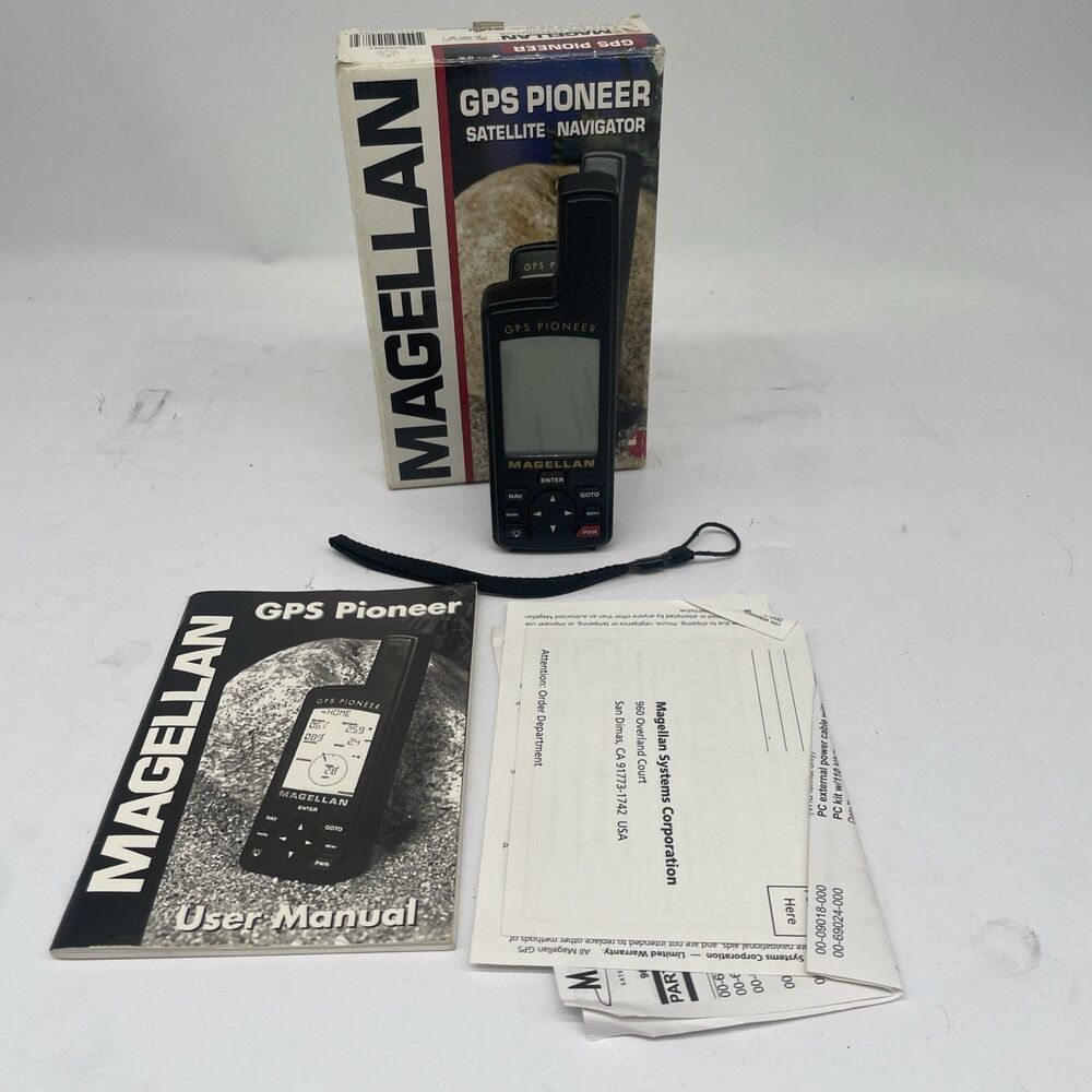 Magellan GPS Pioneer Black Satellite Navigator  *TESTED WORKS